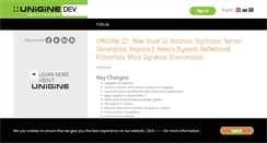 Desktop Screenshot of developer.unigine.com